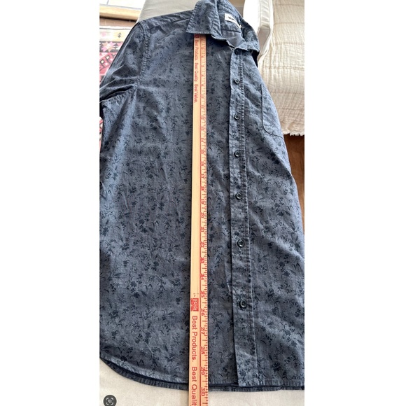 TAYLOR STITCH The Short Sleeve California in Blue Chambray Botanical - 42 - Picture 7 of 7